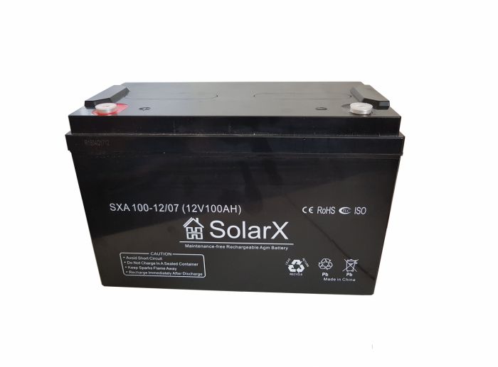 Акумуляторна батарея SolarX SXA 100-12 (технологія AGM)