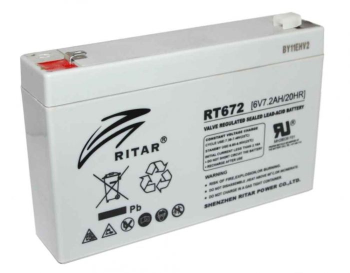 Аккумуляторная батарея RITAR RT672 6V 7.2Ah(8212)