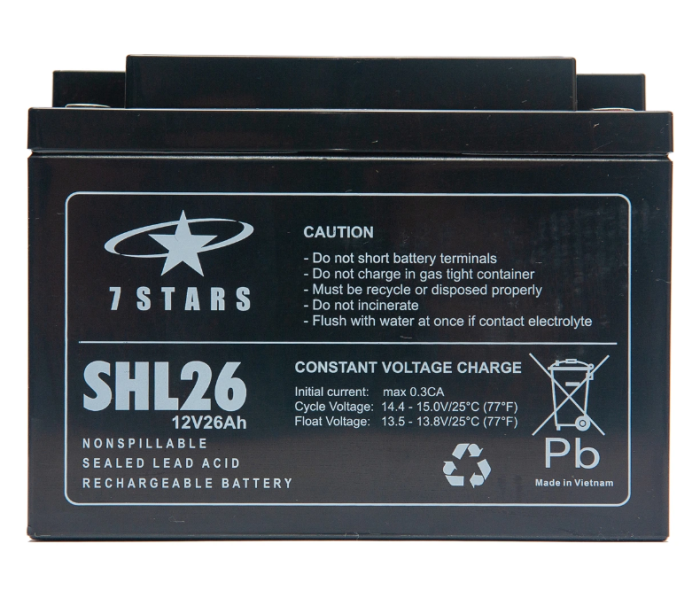 Акумуляторна батарея 7Stars AGM SHL26 (26Ah 12V)