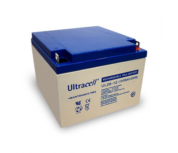 Аккумуляторная батарея Ultracell UL26-12 AGM 12V 26 Ah