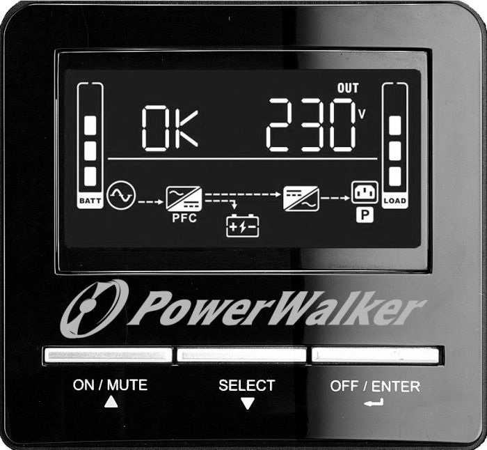 Лінійно-інтерактивний ДБЖ PowerWalker VI 2000 CW (10121132)