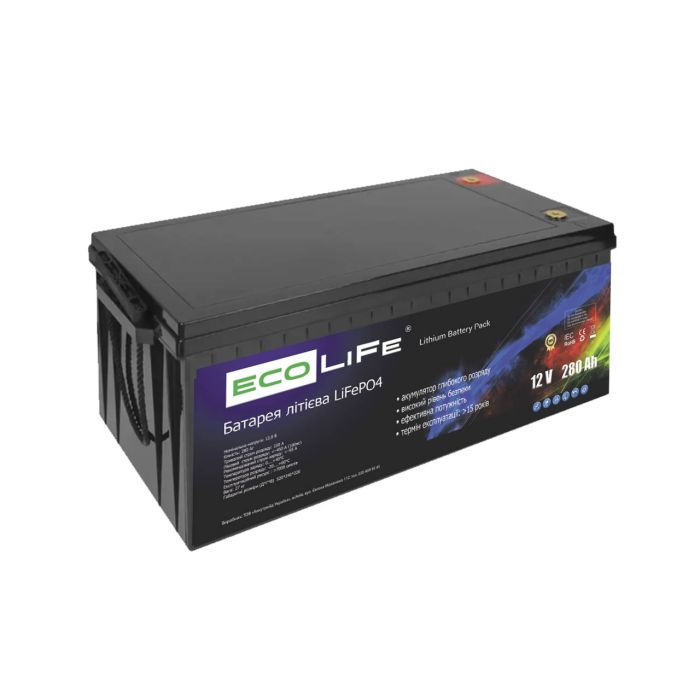 Литиевый аккумулятор EcoLiFe LF12-280 LiFePO4