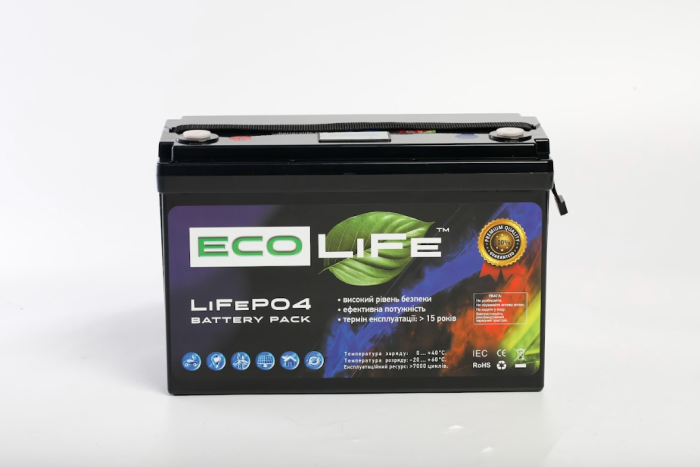 Литиевый аккумулятор EcoLiFe LF12-100 LiFePO4