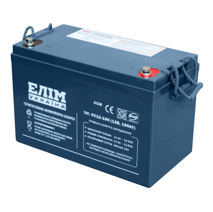 Акумуляторна батарея Elim-Україна FC-12-100