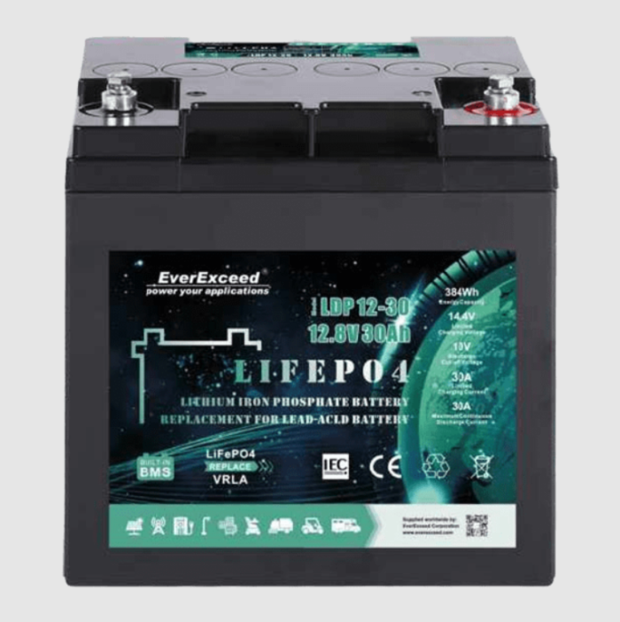 Аккумуляторная батарея EverExceed LiFePO4 LDP 12-30 (12.8V-30AH)