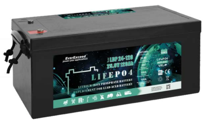 Аккумуляторная батарея EverExceed LiFePO4 LDP 24-100 (25.6V-100AH)