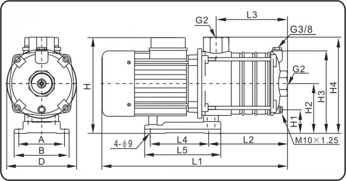 Насос поверхневий ULTROPUMP PLURI-PRO 30/4 (T)