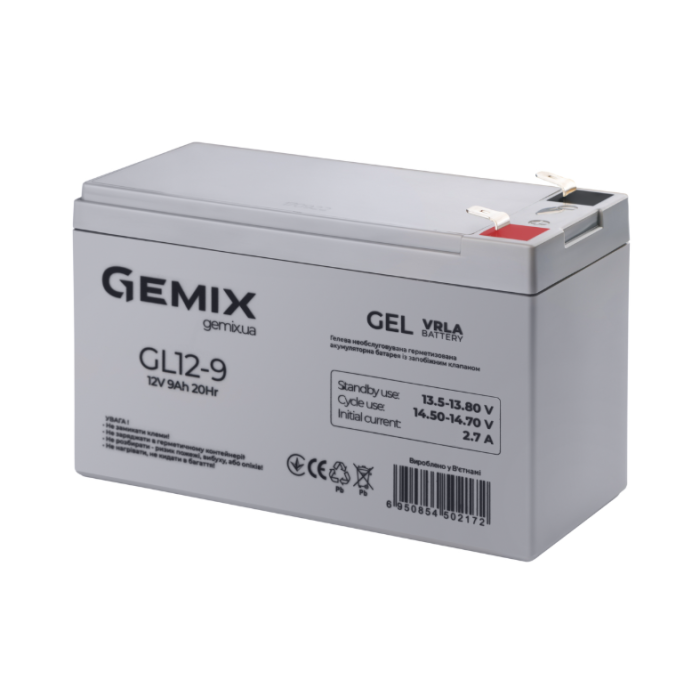 Акумуляторна батарея Gemix GL12-9