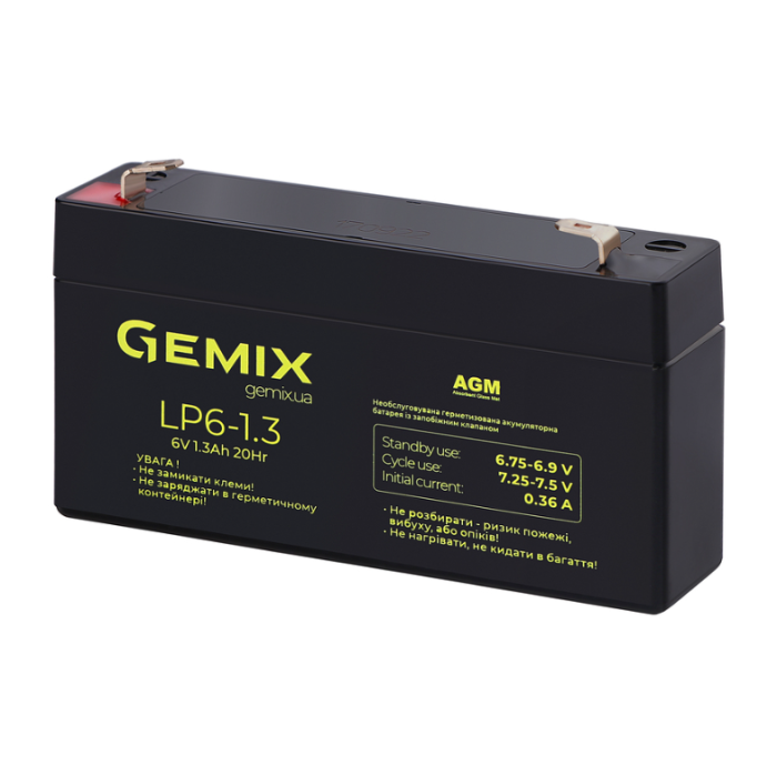 Акумуляторна батарея Gemix LP6-1.3