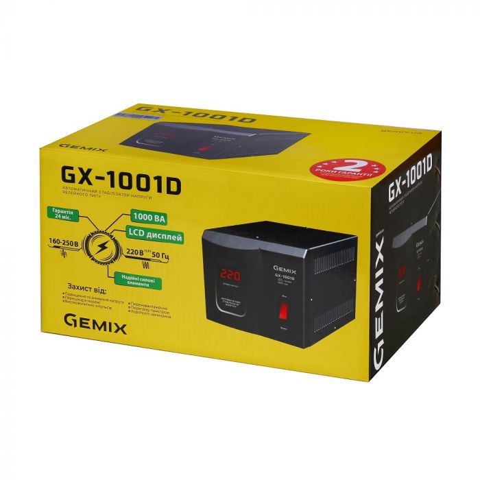 Стабилизатор напряжения Gemix GX-1001D