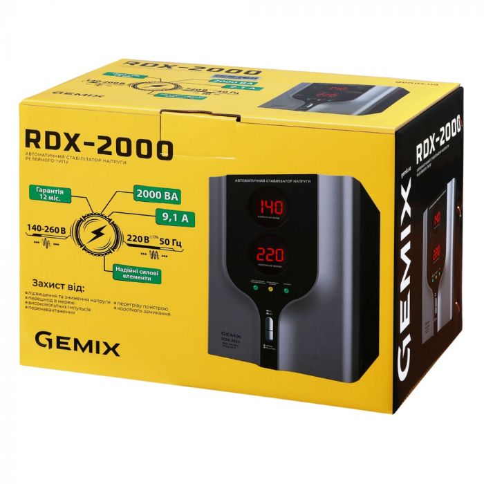 Стабилизатор напряжения Gemix RDX-2000
