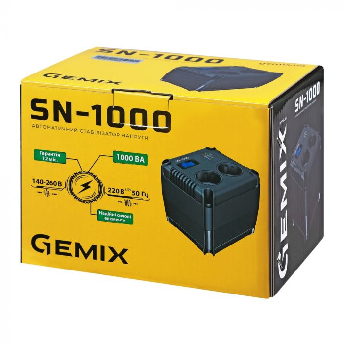 Стабилизатор напряжения Gemix SN-1000