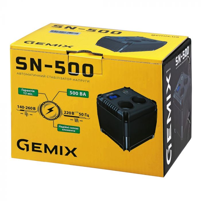 Стабілізатор напруги Gemix SN-500