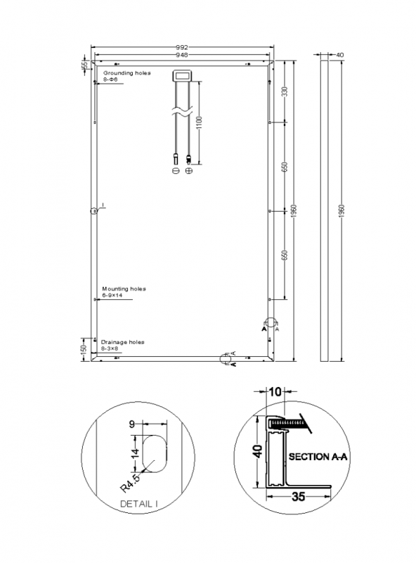 Солнечная батарея Yingli 72 Cell 335 watt 12ВВ Multi-Busbar