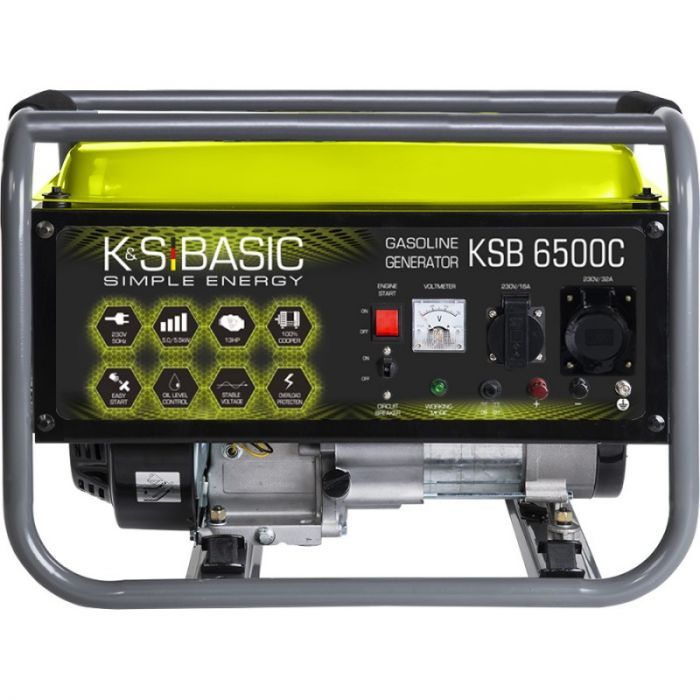 Генератор бензиновий Konner&Sohnen BASIC KS 6500C