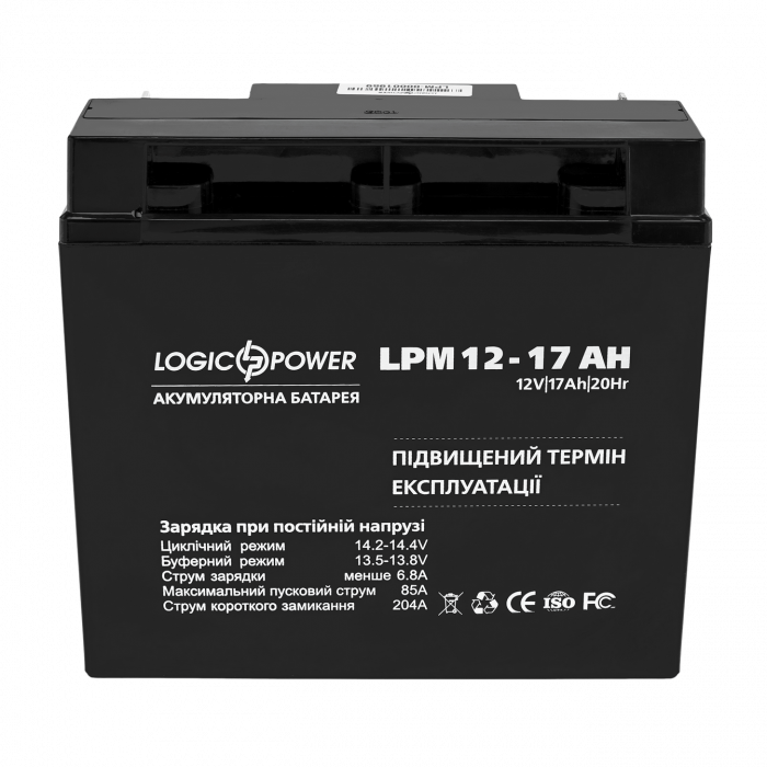 Аккумуляторная батарея LogicPower LPM 12-17AH (LP4162)