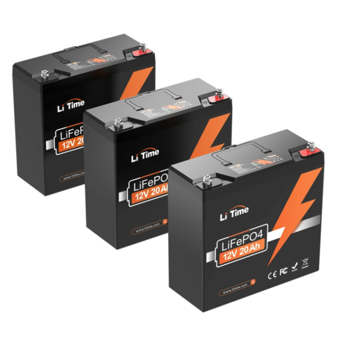 Акумуляторна батарея LiTime LiFePO4  12V20Ah (256Wh) 12V20-20-BASIC-4-A20