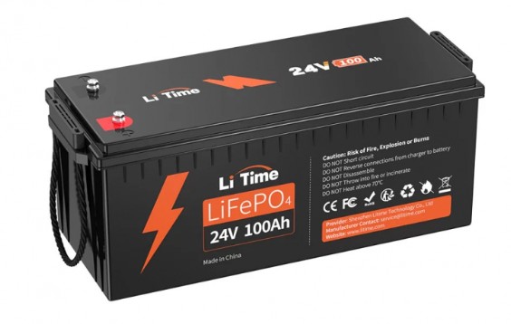 Акумуляторна батарея LiTime LiFePO4 24V100Ah BMS 100A