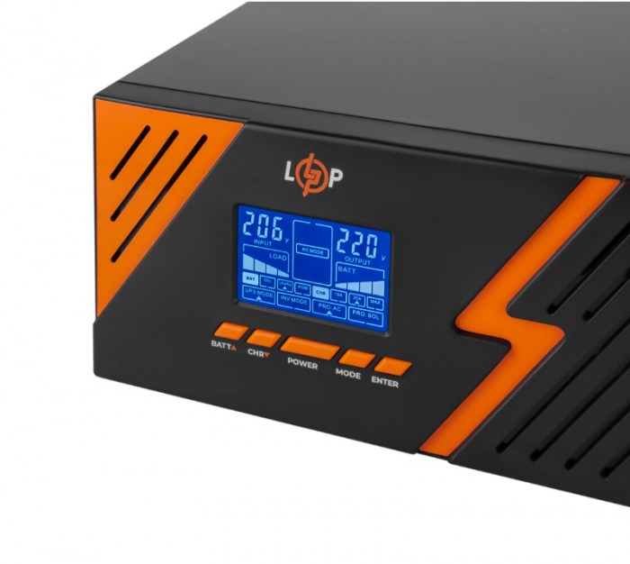 ДБЖ LogicPower 12V LPM-PSW-1500VA (1050Вт) Black