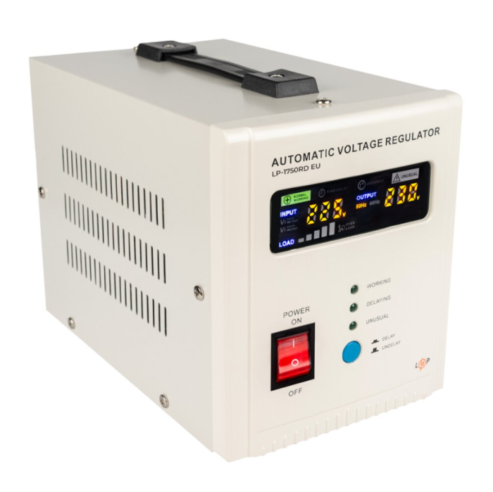 Стабилизатор напряжения релейный Logicpower LP-1750RD EU (1000Вт/7ступ)