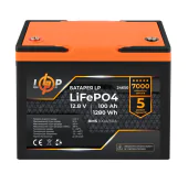 Акумулятор LogicPower LP LiFePO4 12.8V 100 Ah (1280Wh) (BMS 100A/50А) для ДБЖ