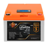 Аккумулятор LogicPower LP LiFePO4 12V (12.8V) 30 Ah (384Wh) (BMS 50A/25А) LCD