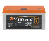 Аккумулятор LogicPower LP LiFePO4 24V (25.6V) 100 Ah (2560Wh) (BMS 80A/80А) LCD Smart BT