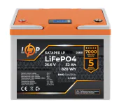 Акумулятор LogicPower LP LiFePO4 24V (25.6V) 32 Ah (820Wh) (BMS 60А/30A) LCD