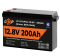 Акумулятор LogicPower LP LiFePO4 для ДБЖ 12V (12,8V) 200 Ah (2560Wh) (Smart BMS 100А) с BT