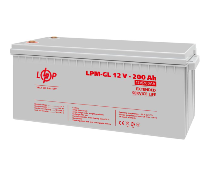 Акумуляторна батарея LogicPower LPM-GL 12-200AH (LP4156)