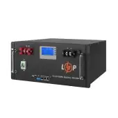 Акумулятор LogicPower LP LiFePO4 48V (51,2V) 100 Ah (5120Wh) (Smart BMS 100A) с LCD RM