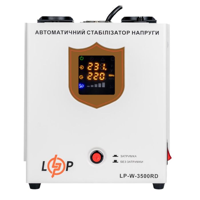 Стабилизатор напряжения релейный Logicpower LP-W-3500RD EU (2100Вт/7 ступ)