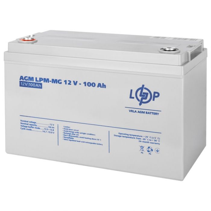 Акумуляторна батарея LogicPower LPM-MG 12-100AH (LP3877)