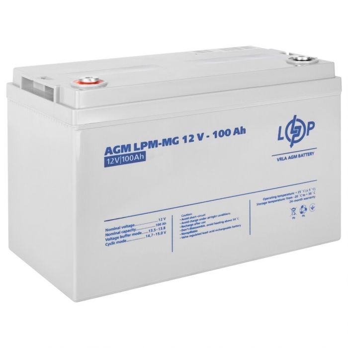 Акумуляторна батарея LogicPower LPM-MG 12-100AH (LP3877)