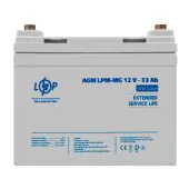 Аккумулятор мультигелевый LogicPower LPM-MG 12V 33 Ah + справа