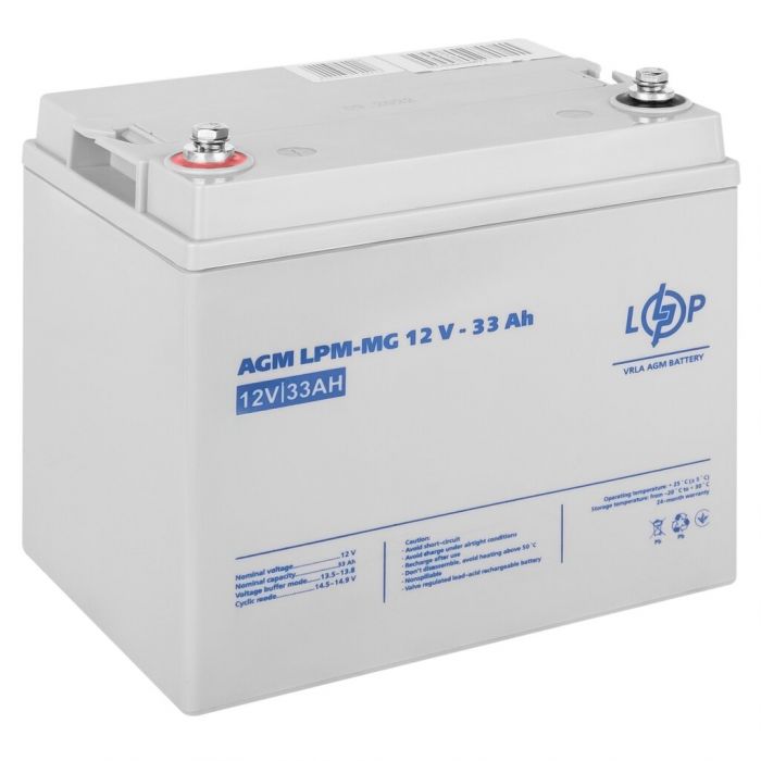 Акумуляторна батарея LogicPower LPM-MG 12V 33AH (LP6558)
