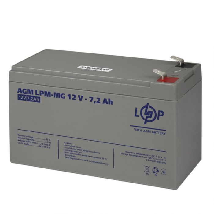 Акумуляторна батарея LogicPower LPM-MG 12V 7,2AH (LP6553)