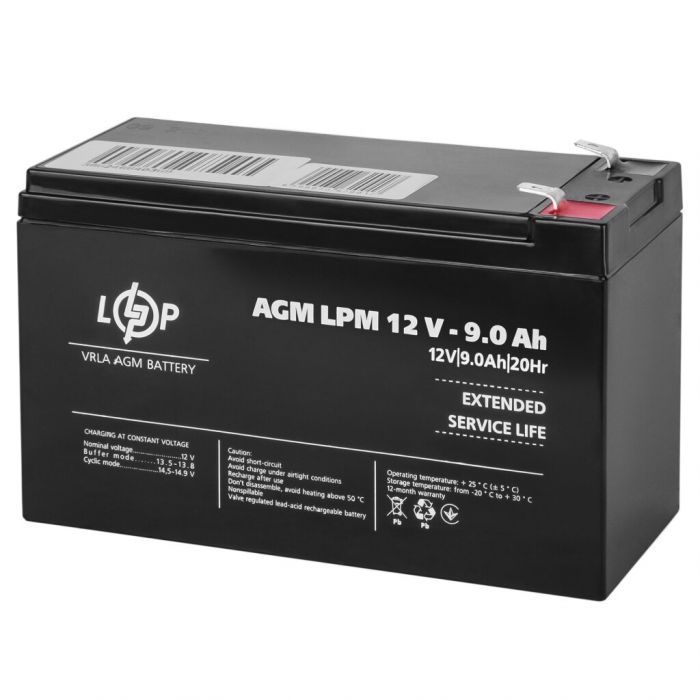 Акумуляторна батарея LogicPower LPM 12-9.0AH (LP3866)
