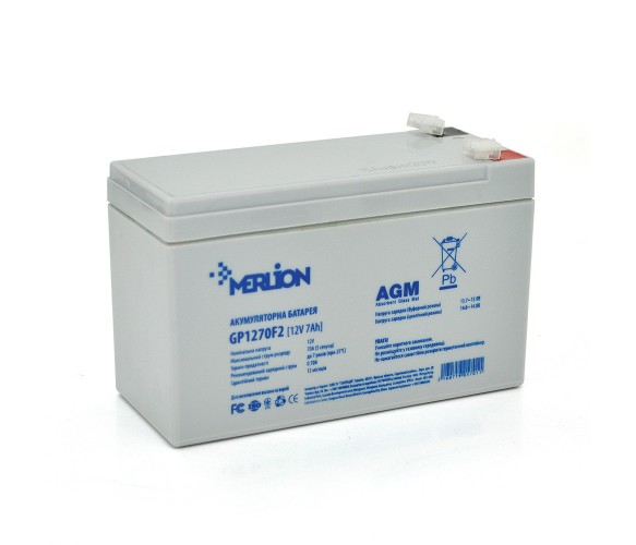 Акумуляторна батарея Merlion AGM GP1270F2 12 V 7Ah