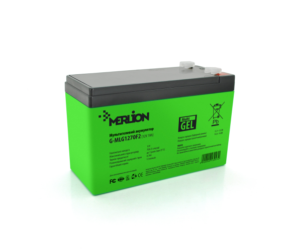 Акумуляторні батареї Merlion G-MLG1270F2 12 V 7,0 Ah (13947)
