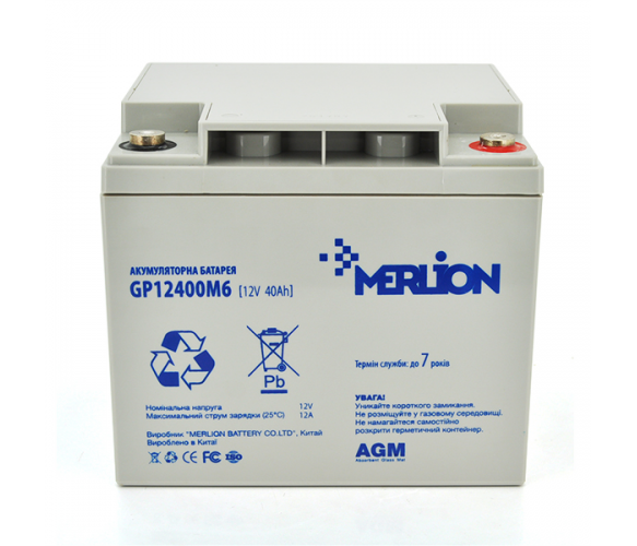 Акумуляторна батарея Merlion GP1240M11 12V 40Ah (6016)