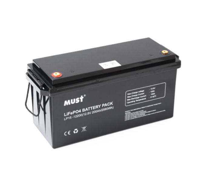 Аккумулятор MUST LiFePO4 LP15-12200 12.8V 200Ah