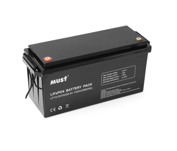 Акумулятор MUST LiFePO4 LP15-24100 25.6V 100Ah