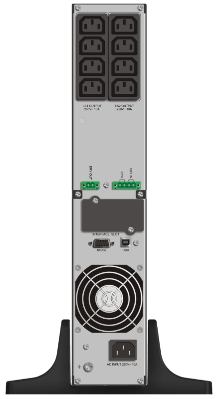 Джерело безперебійного живлення PowerWalker VFI 1000 RT LCD RackTower (10120120)