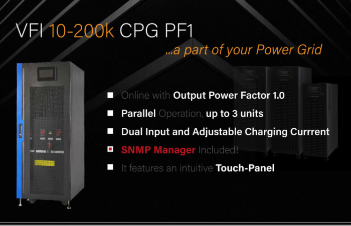 ИБП PowerWalker VFI 40K CPG PF1 3/3 BI