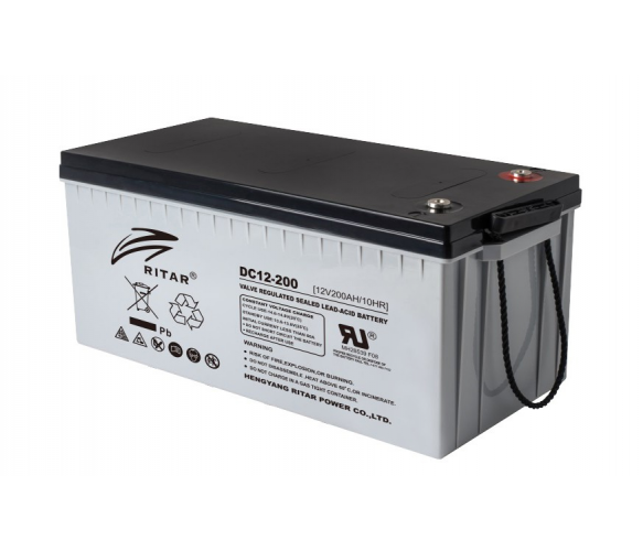 Аккумулятор Ritar Carbon DC12-200C, Black 12V 200.0Ah