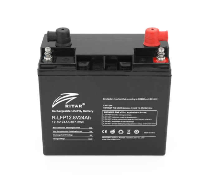 Акумулятор літієвий Ritar LiFePO4 12.8V 24Ah