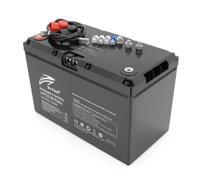 Аккумулятор литиевый Ritar LiFePO4 25.6V 50Ah (bluetooth)