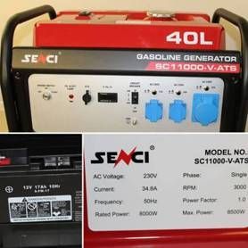 Бензиновый генератор SENCI SC 11000 V ATS