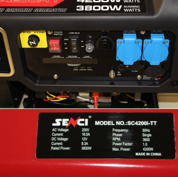 Інверторний генератор SENCI SC 4200 i TT